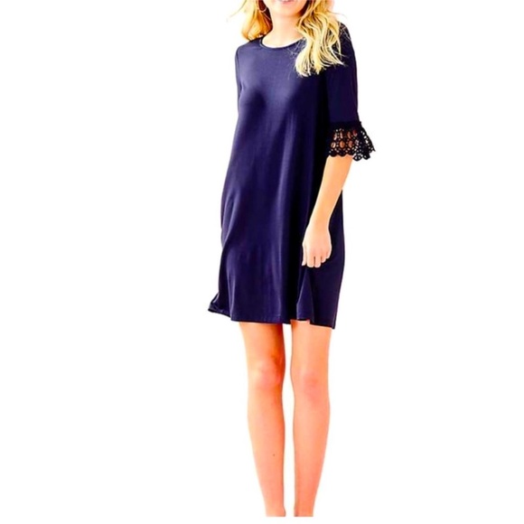 Lilly Pulitzer Dresses & Skirts - Lilly Pulitzer Ophelia Dress in True Navy Sz M